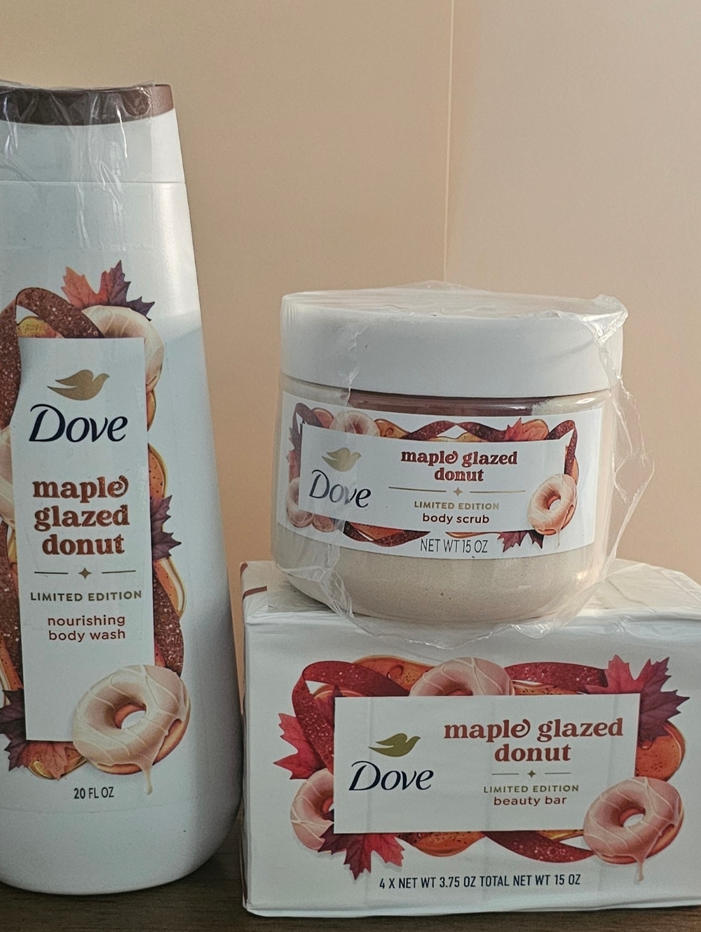 Dove Maple Glazed Donut Body Care Trio - LIMITED EDITION